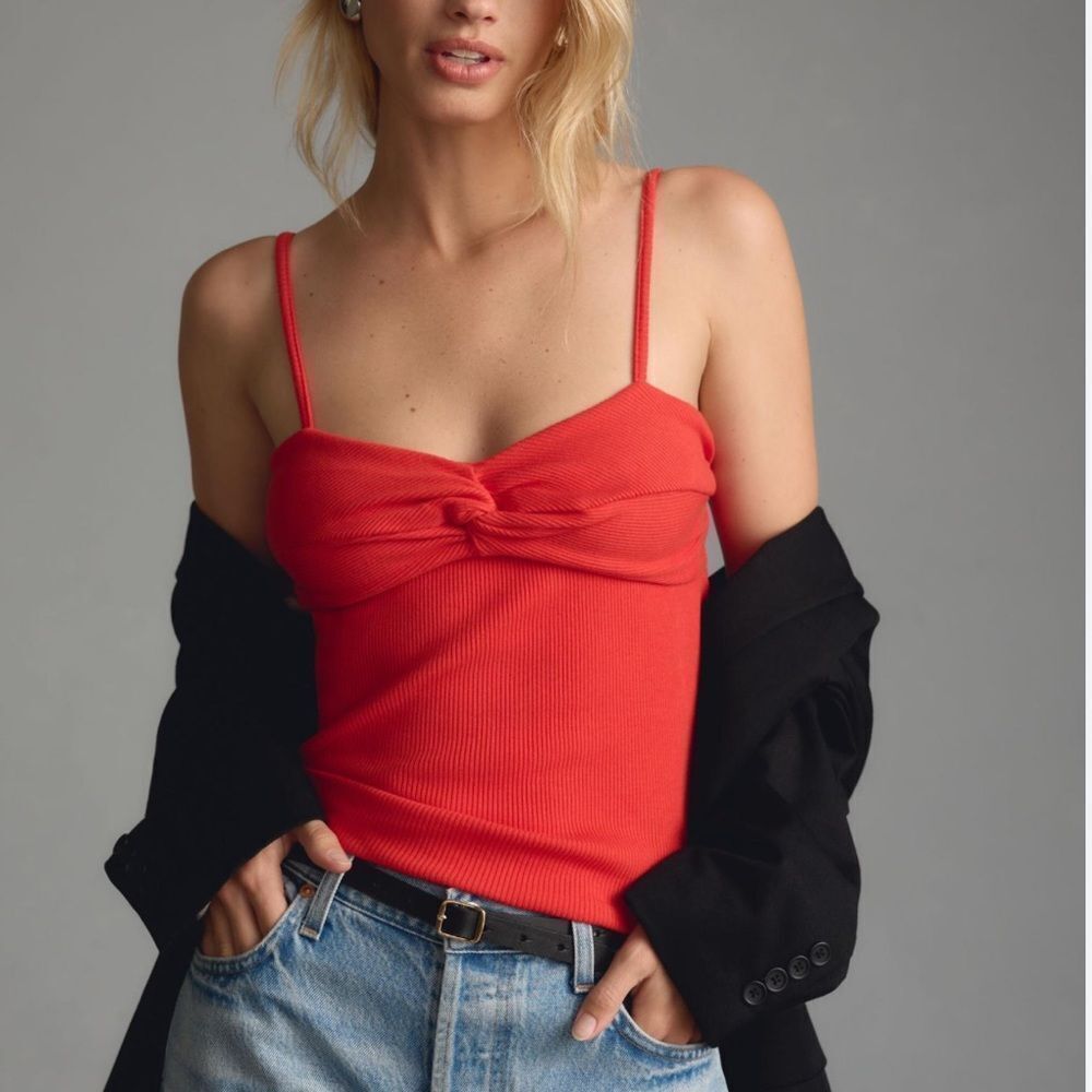 NWT Citizens of Humanity Emi Twist Cami in Coral Balm